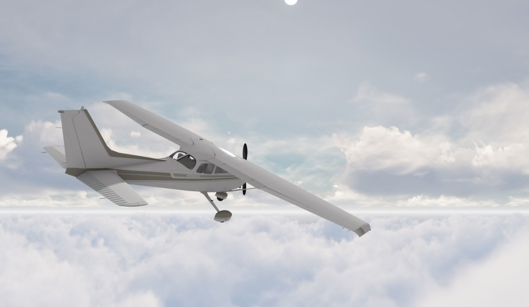 Above the clouds HDRI pack for realistic 3d sky and cloud  3D model_2