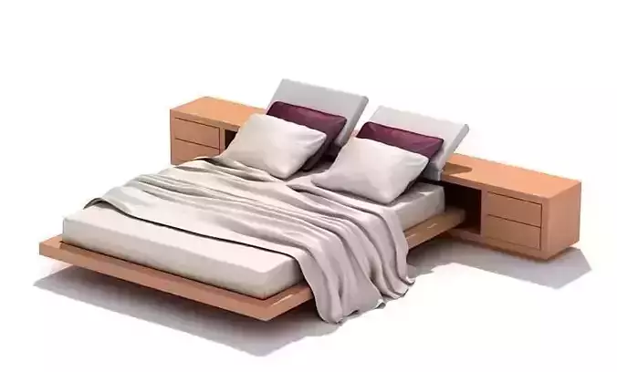 Bed With Built In Nightstands