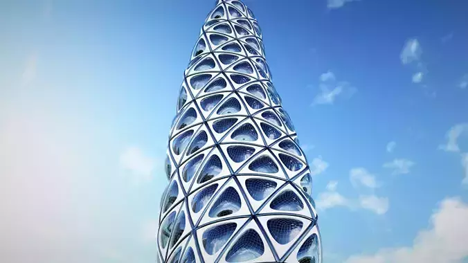 Futuristic Parametric Tower 4