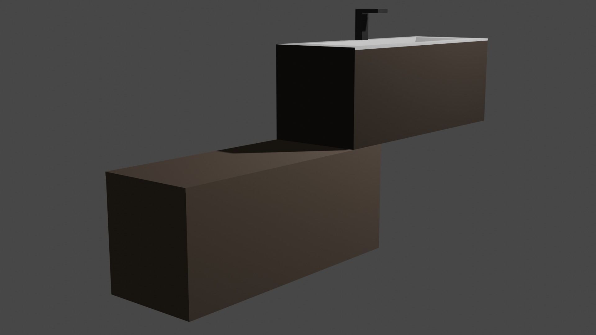 Modern bathroom sink 2 3D model_3