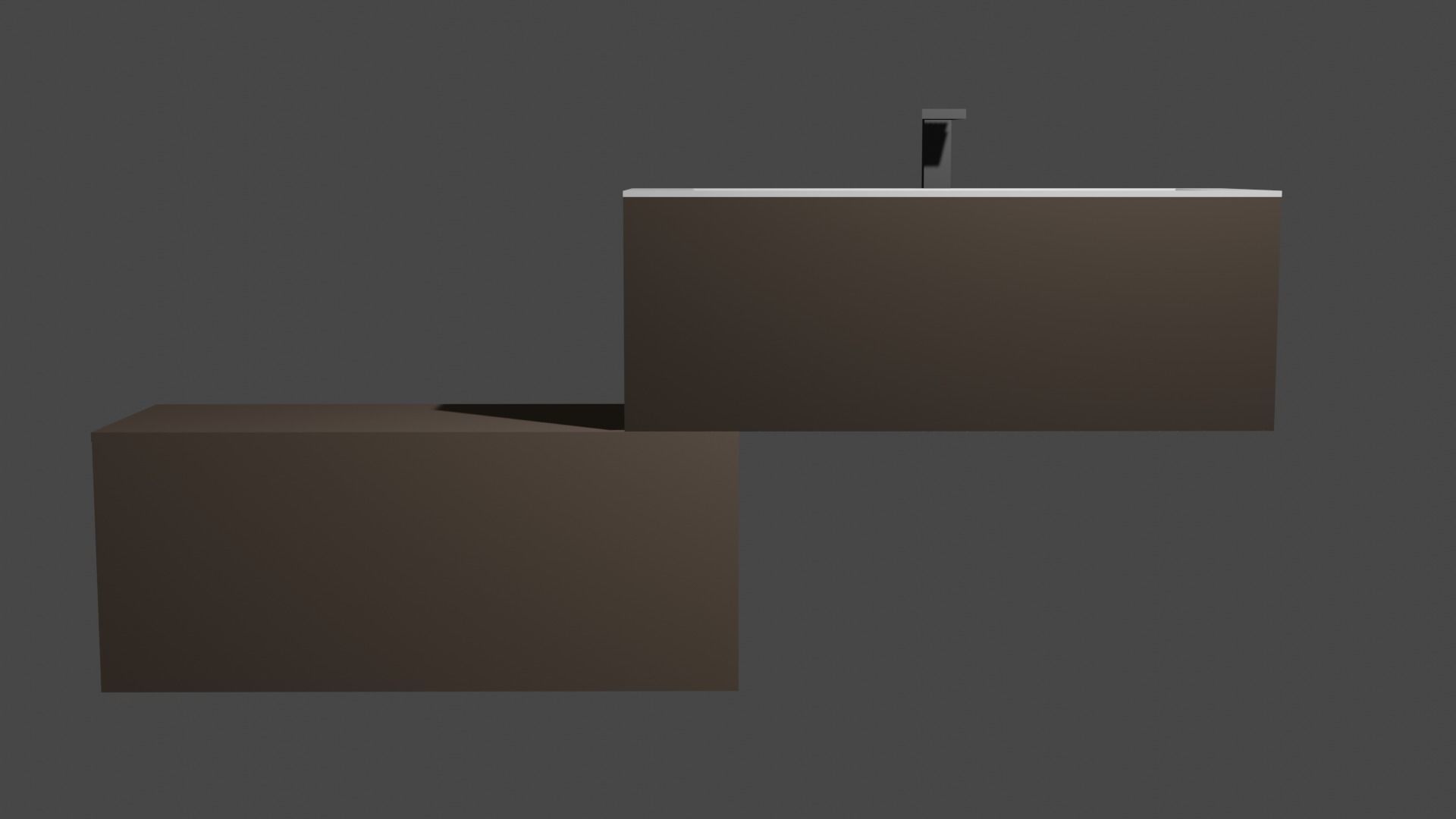 Modern bathroom sink 2 3D model_2