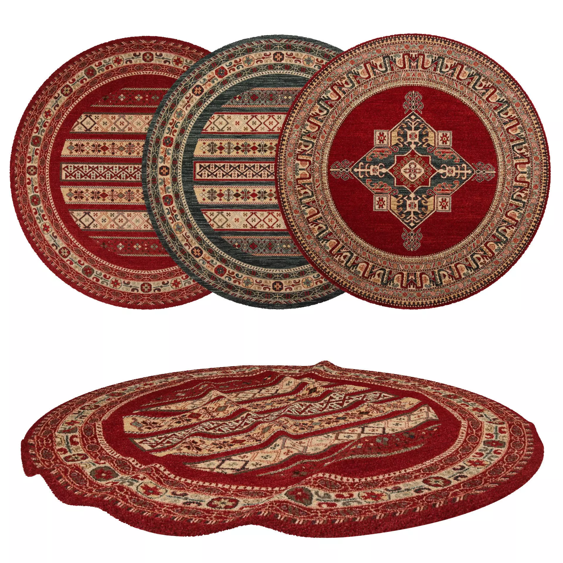 Rugs No 117 Low-poly 3D model_0