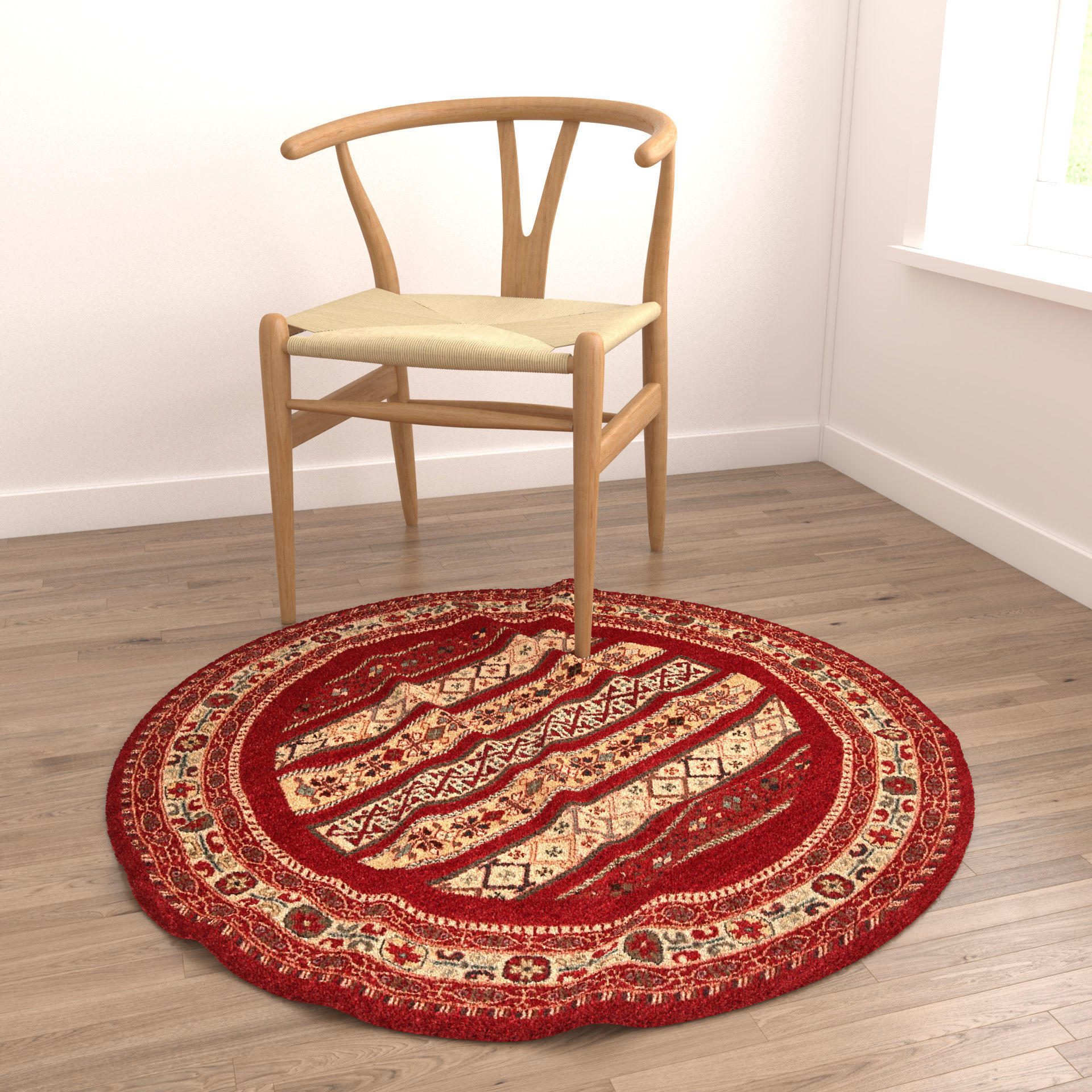 Rugs No 117 Low-poly 3D model_4