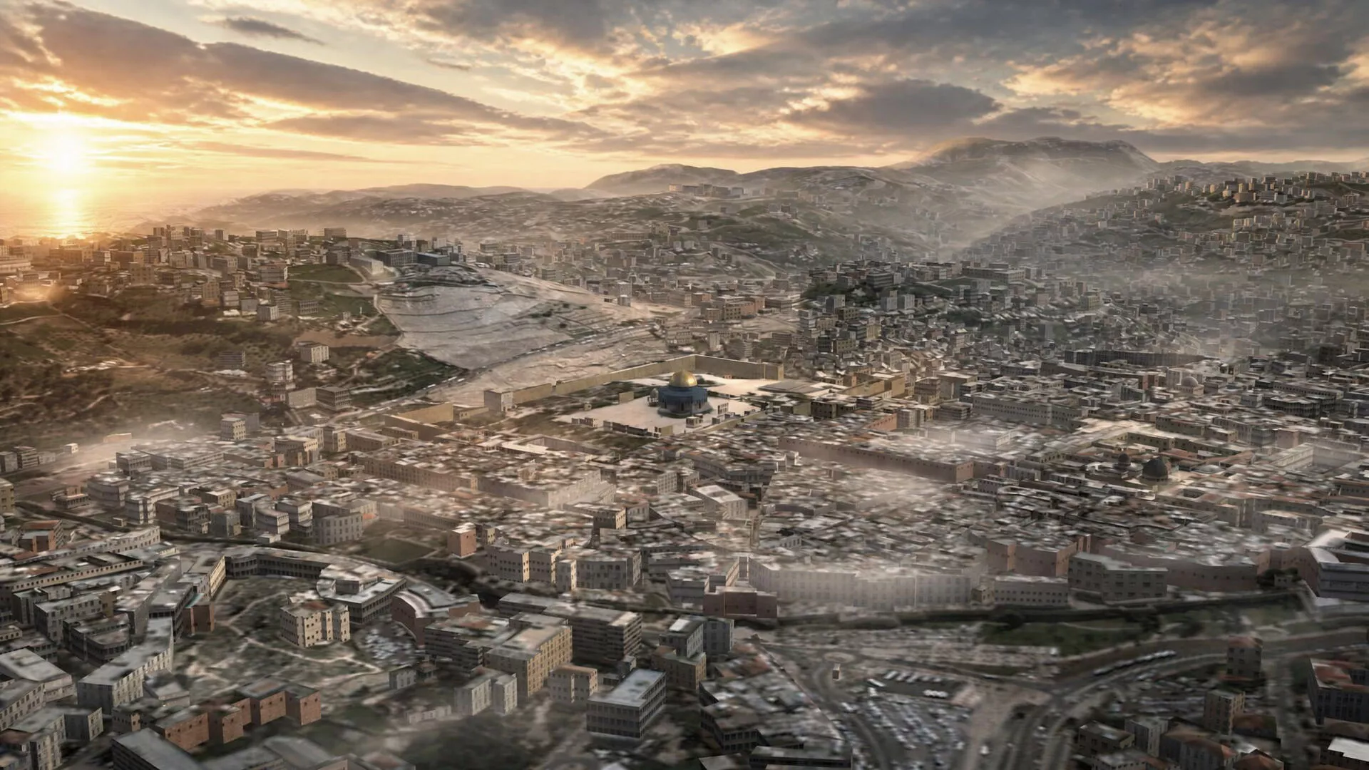 Jerusalem City Game City Environment 3D model