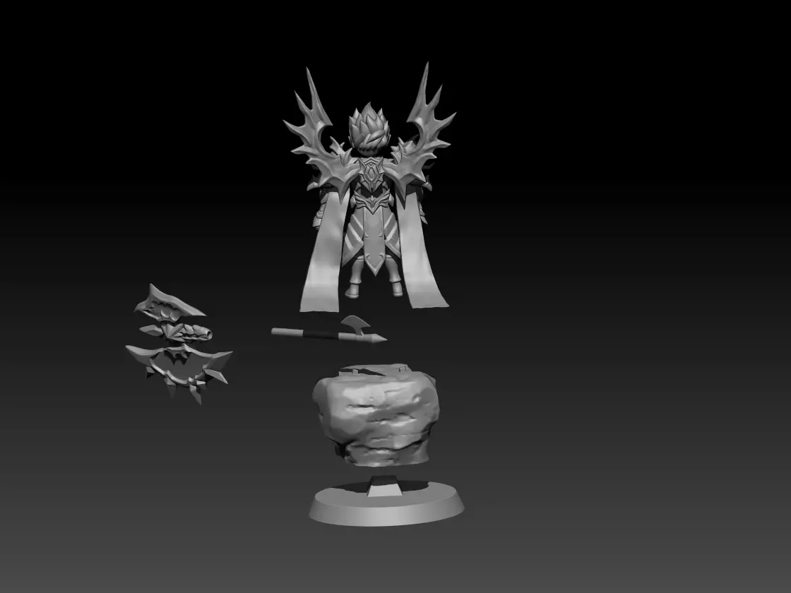 summon statue of demon 3D print model_0
