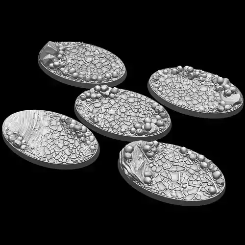 LegendGames Skull Bases 60x32mm oval cavalry