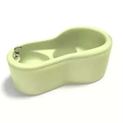 Light Green Bathtub With Seating