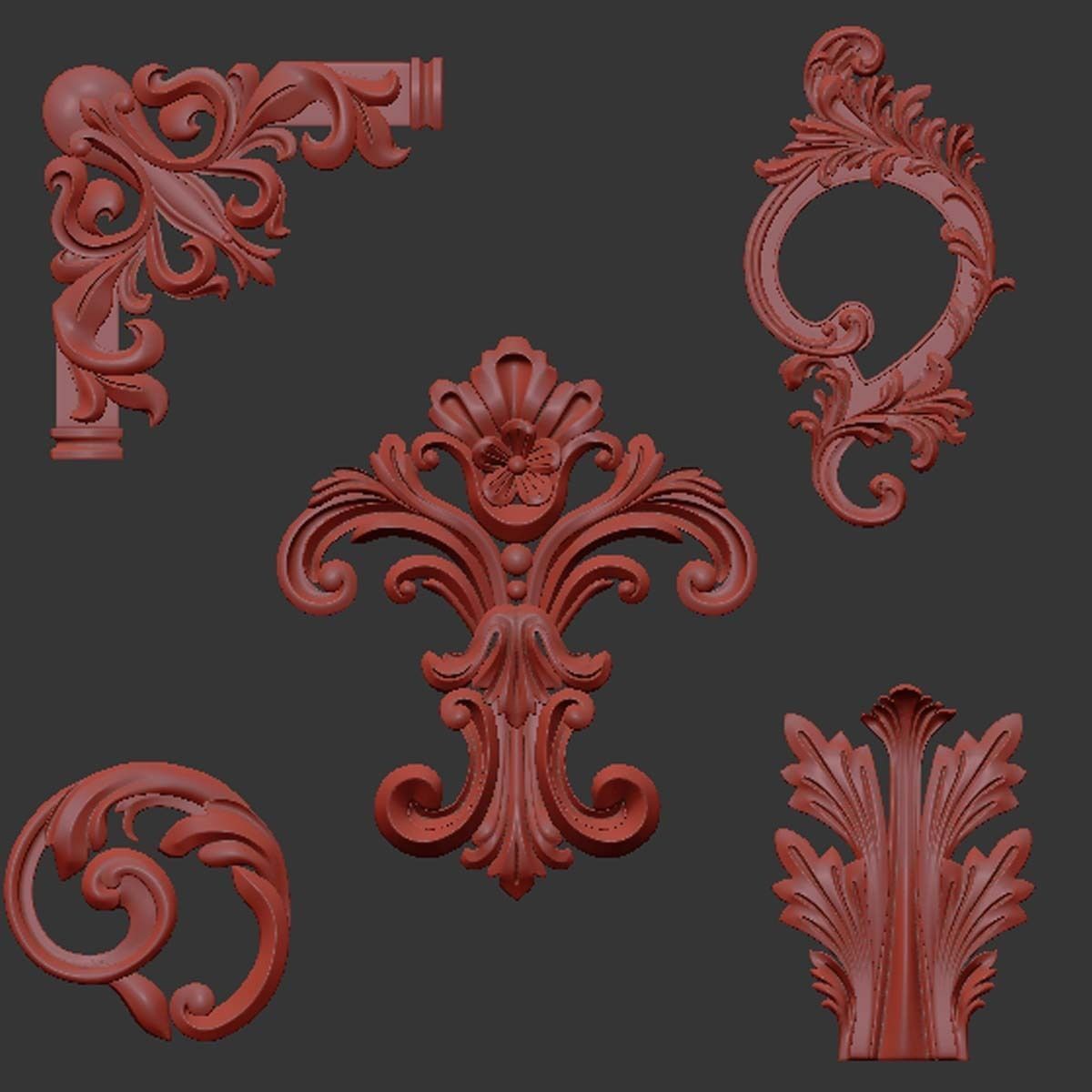 Trim Ornament 76 3D model_3