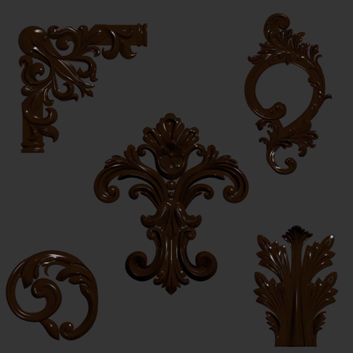 Trim Ornament 76 3D model_2