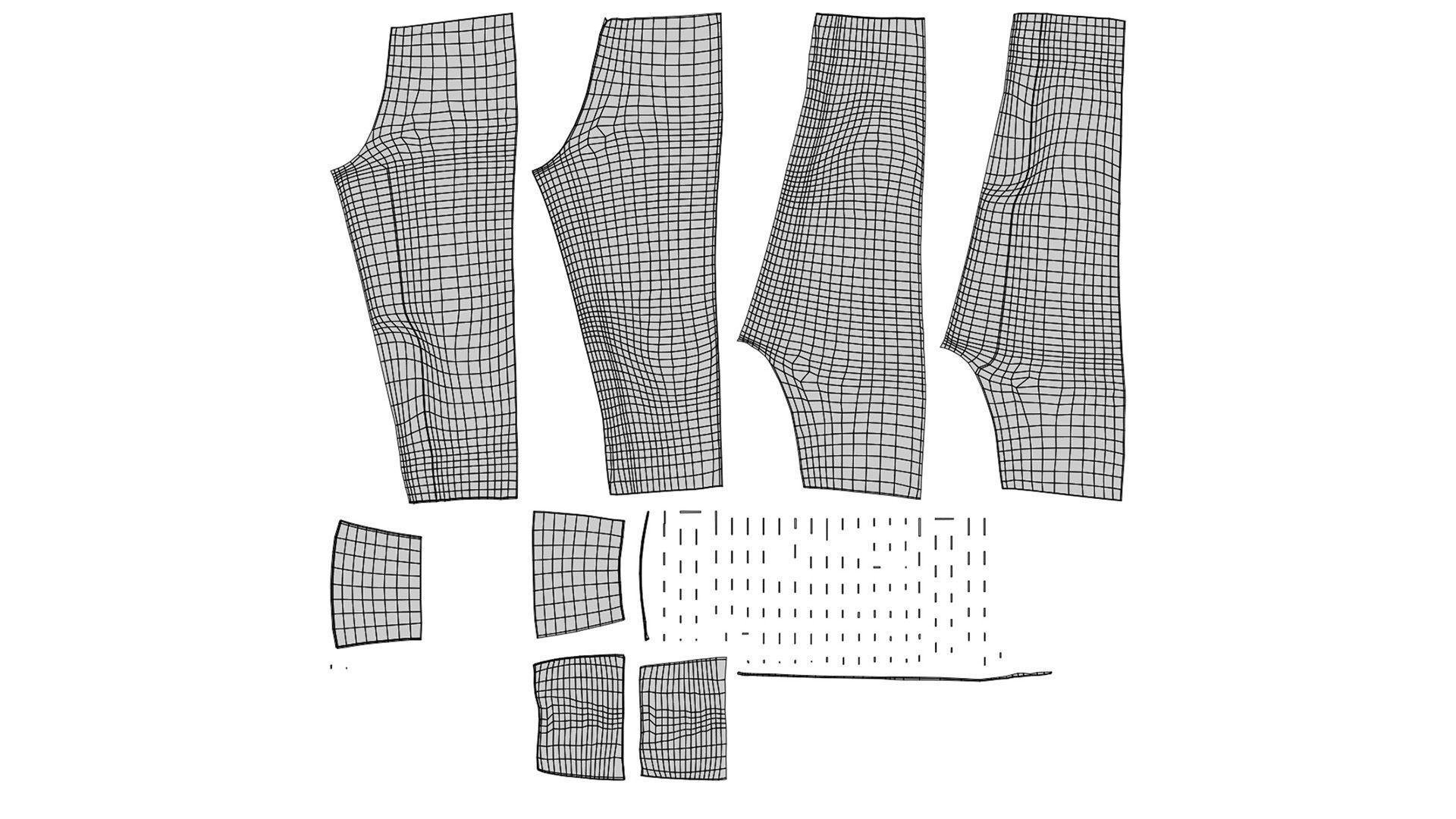 3D Mens Work Wear Mechanics Overalls Low-poly 3D model_12