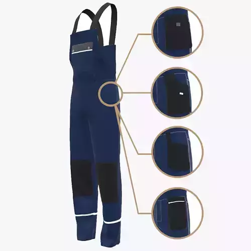 3D Mens Work Wear Mechanics Overalls
