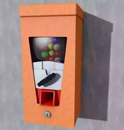 Chewing gum machine Free 3D model