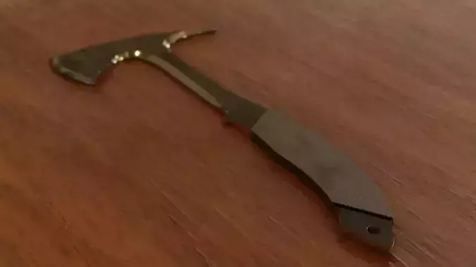 Tomahawk low-poly axe Free low-poly 3D model