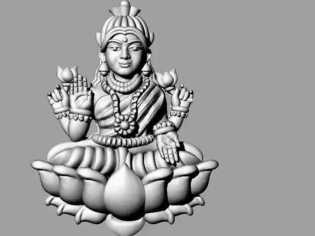 laxmi bhagwan with flower