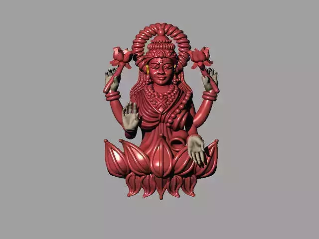 laxmi bhagwan with flower