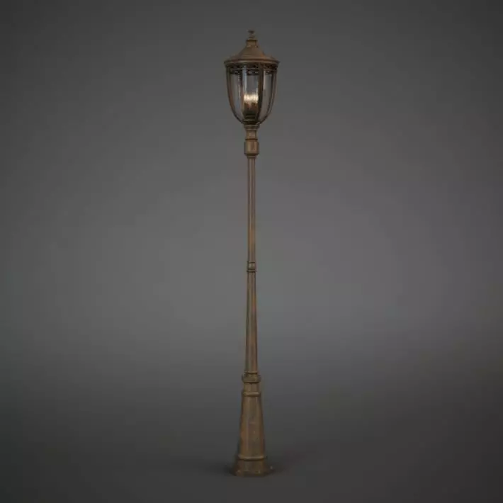 Old Street Lamp 3D model_0