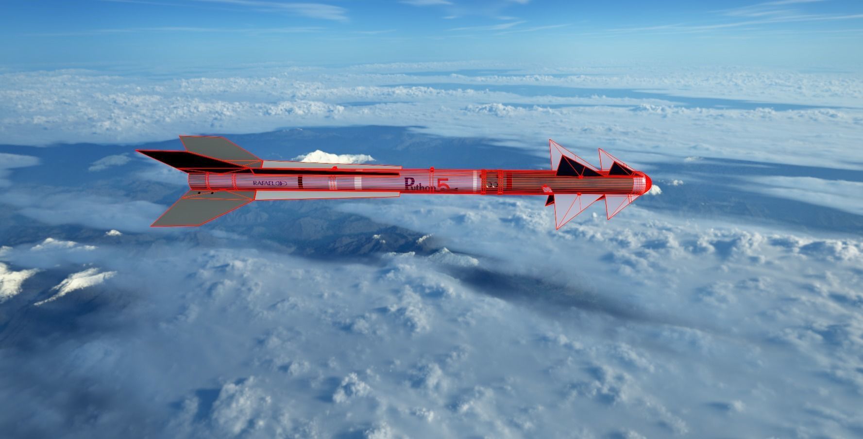 Rafael Python 5 Low-poly 3D model_9