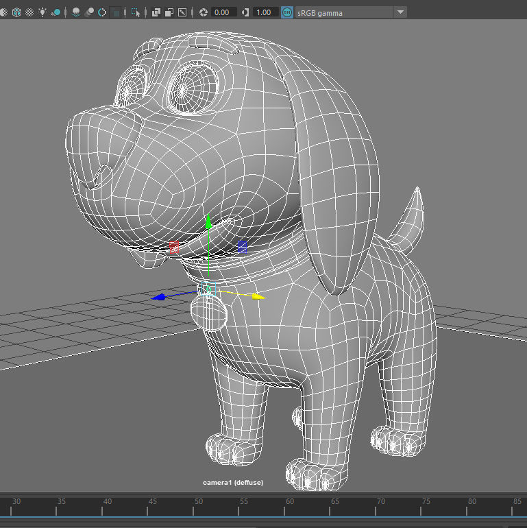 cute puppy 3d model 3D model_11
