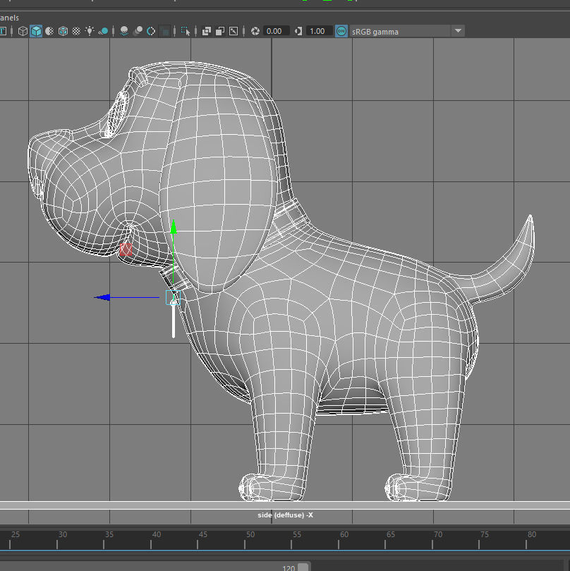 cute puppy 3d model 3D model_3