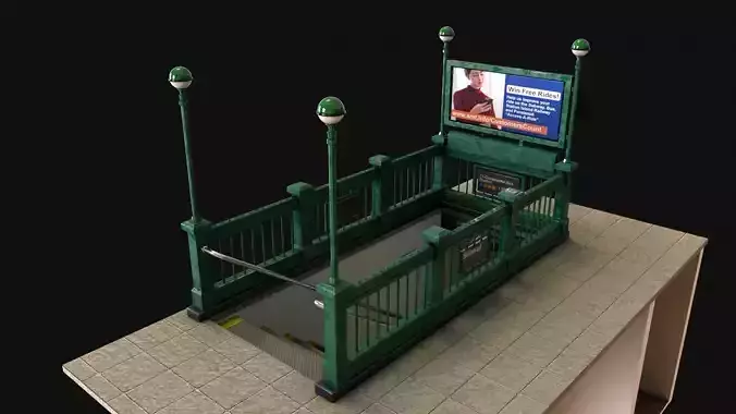 Subway Entrance - Street Props PBR