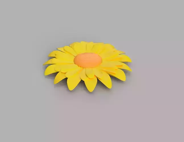 Sunflower flower 3D print model