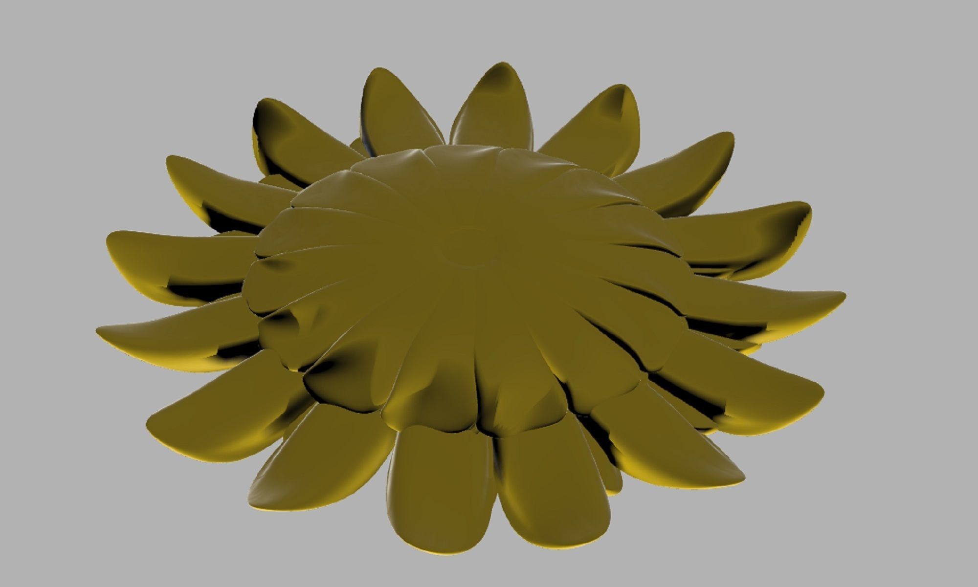 Sunflower flower 3D print model_4