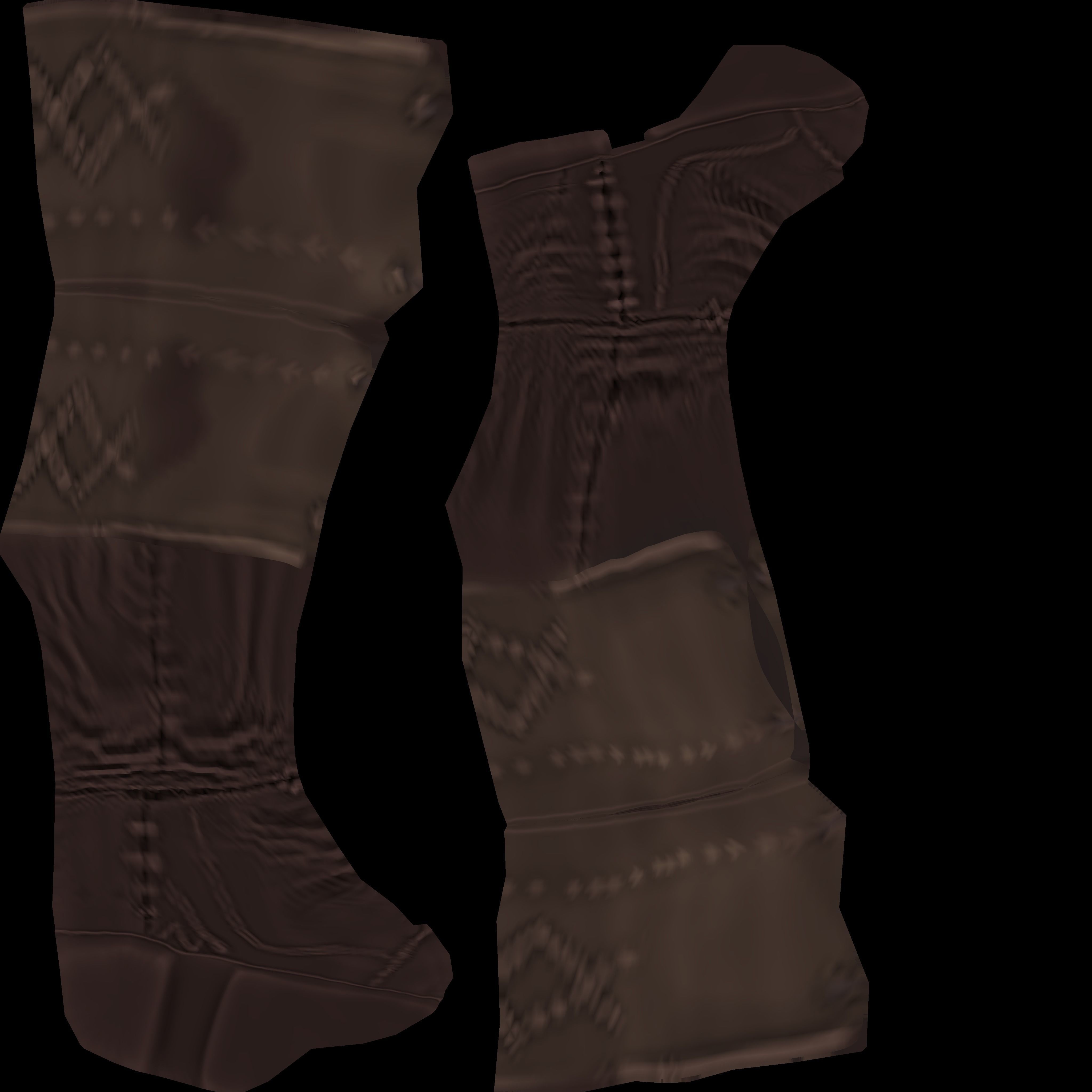 Pirate Boatswain Low-poly 3D model_44