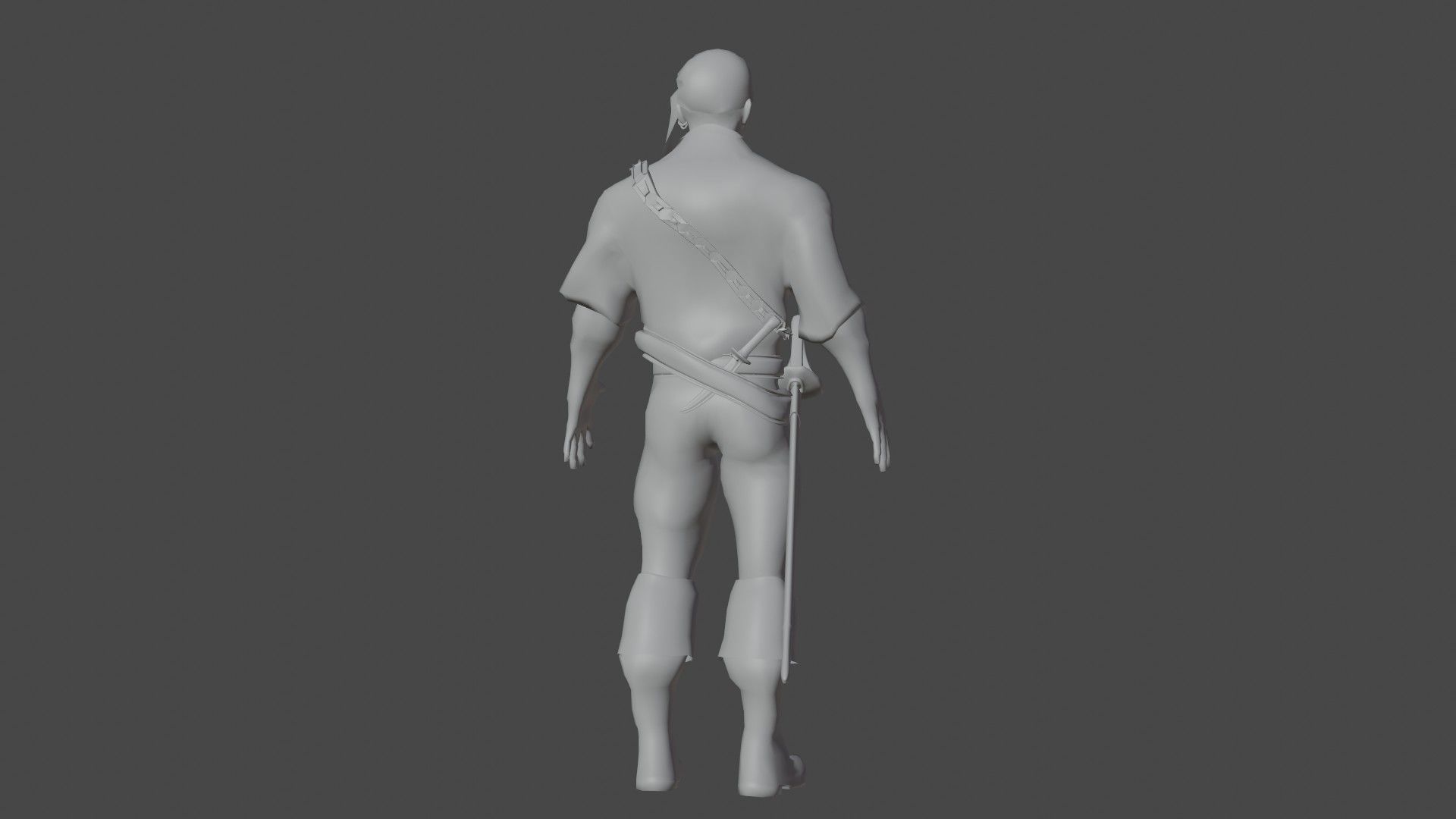 Pirate Boatswain Low-poly 3D model_23