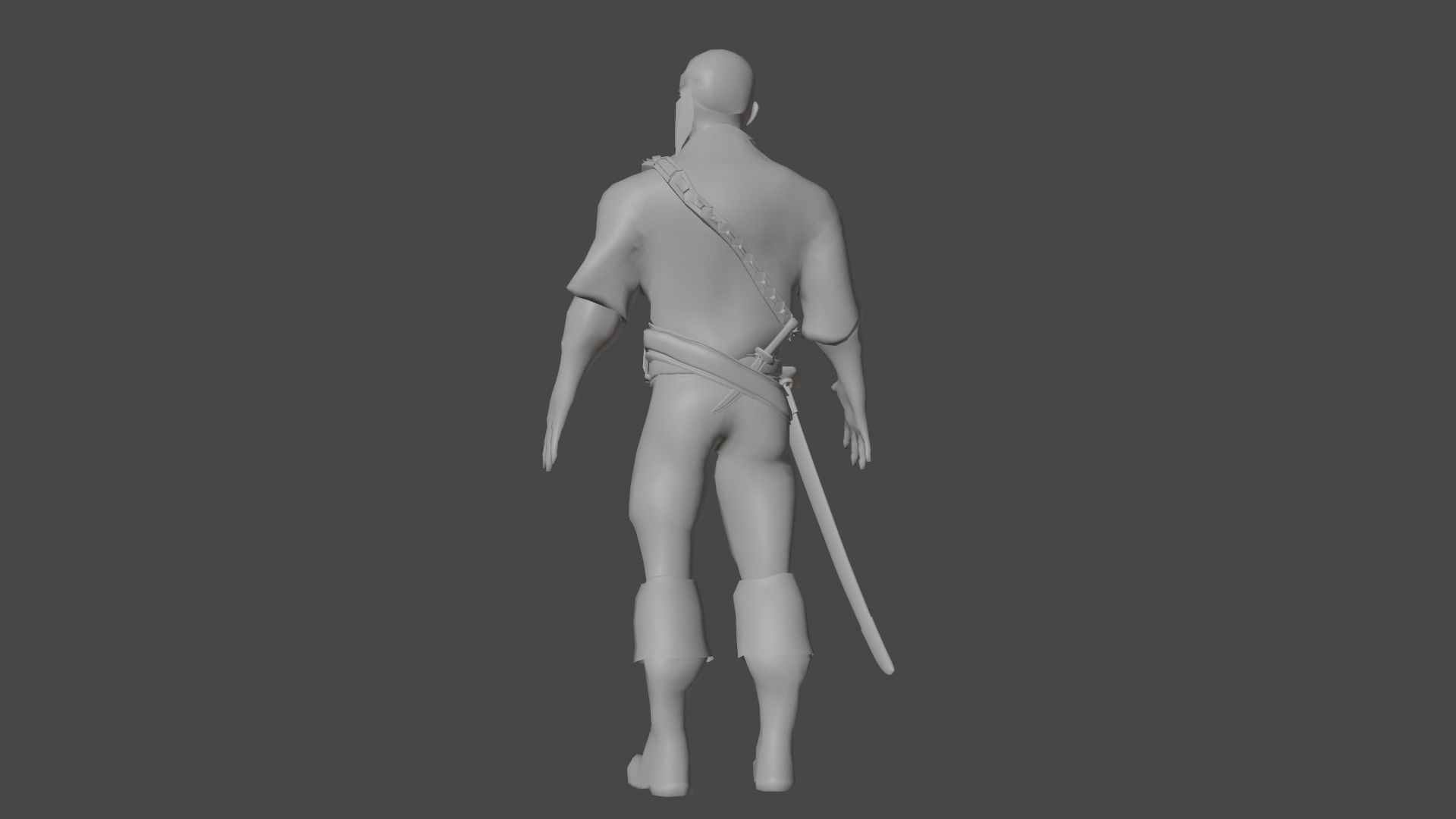 Pirate Boatswain Low-poly 3D model_22