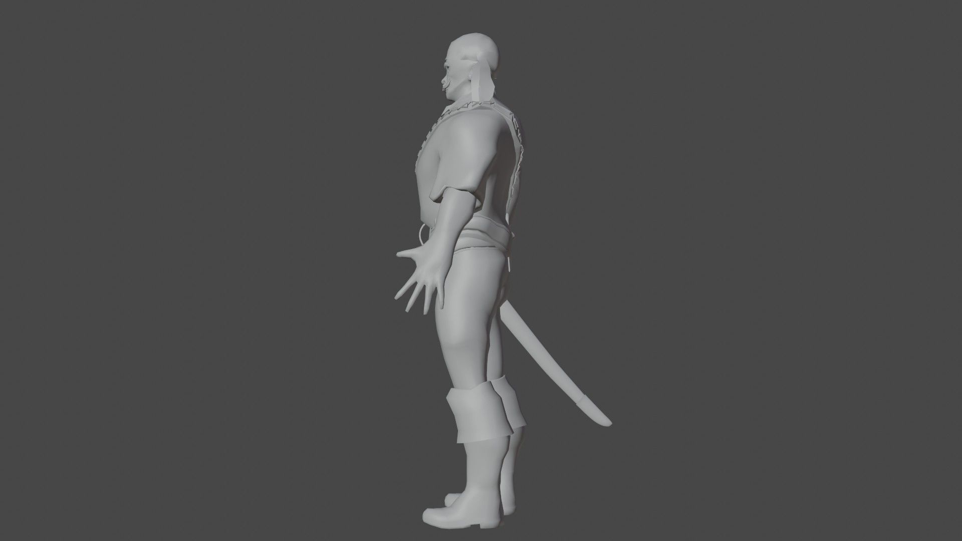 Pirate Boatswain Low-poly 3D model_20