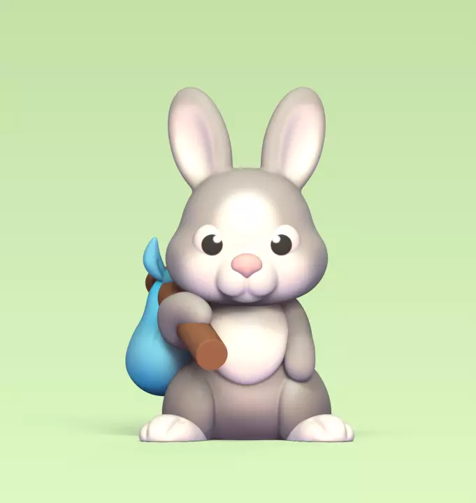 Travelling Bunny 3D print model_0