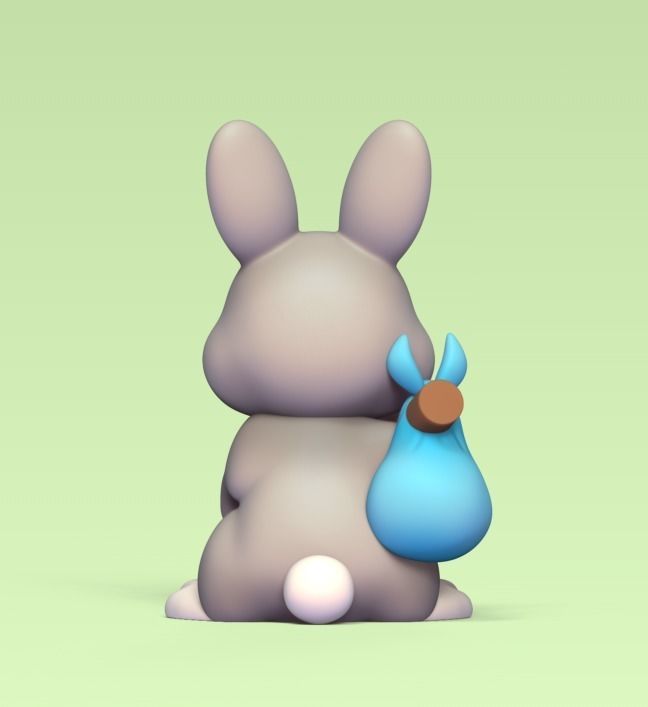 Travelling Bunny 3D print model_3