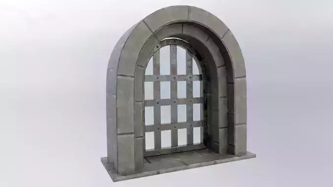 Medieval Metal Door