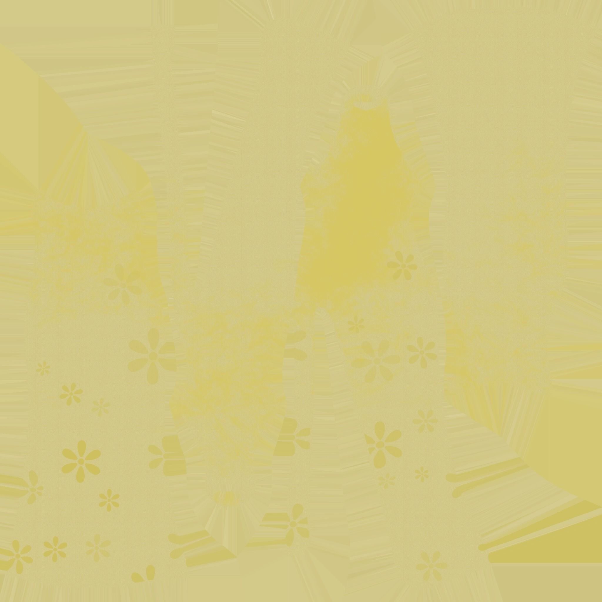 Yellow Flowers Female Dress - Woman Character Design Fashion Low-poly 3D model_12