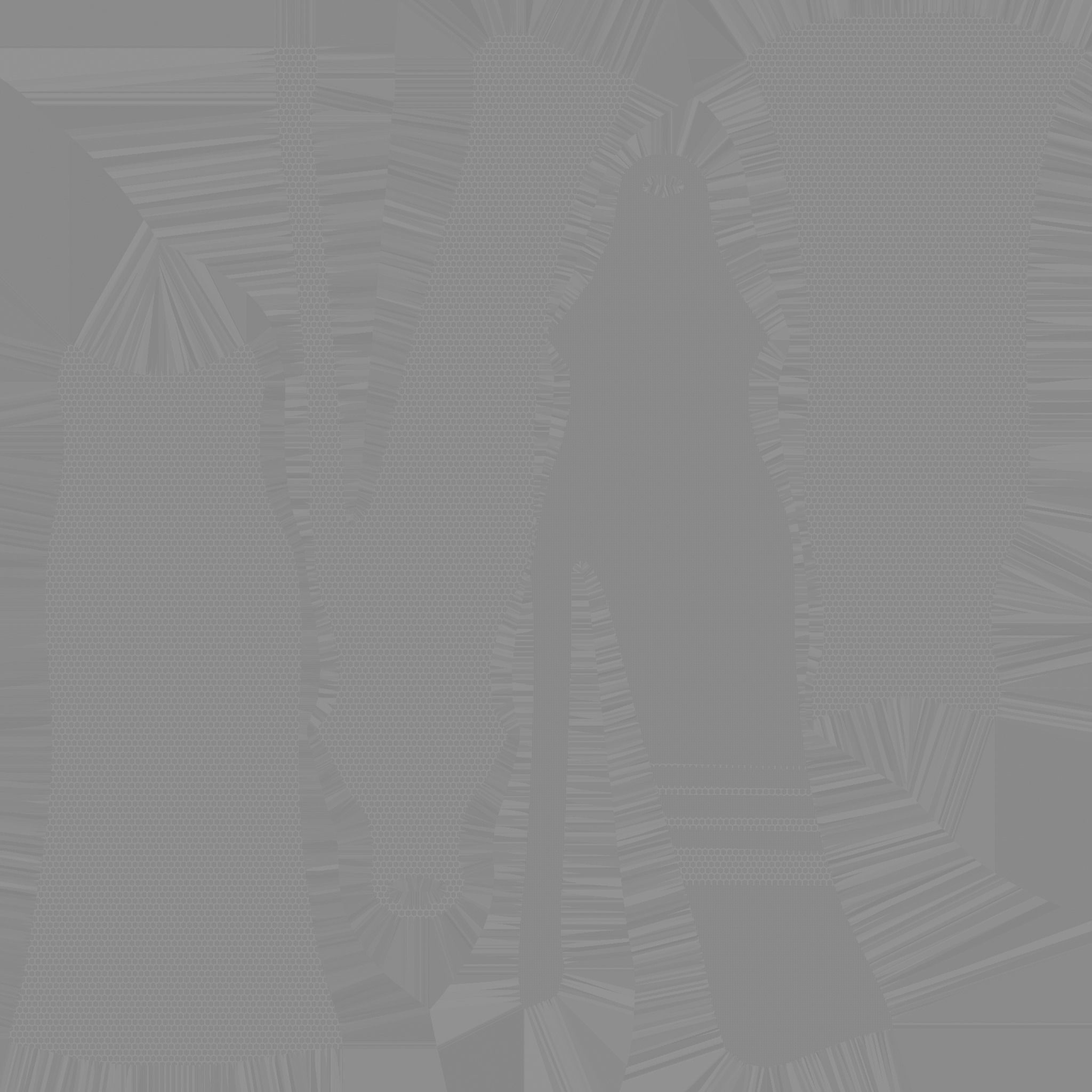 Dark Gray Female Dress - Woman Character Design Fashion Low-poly 3D model_13