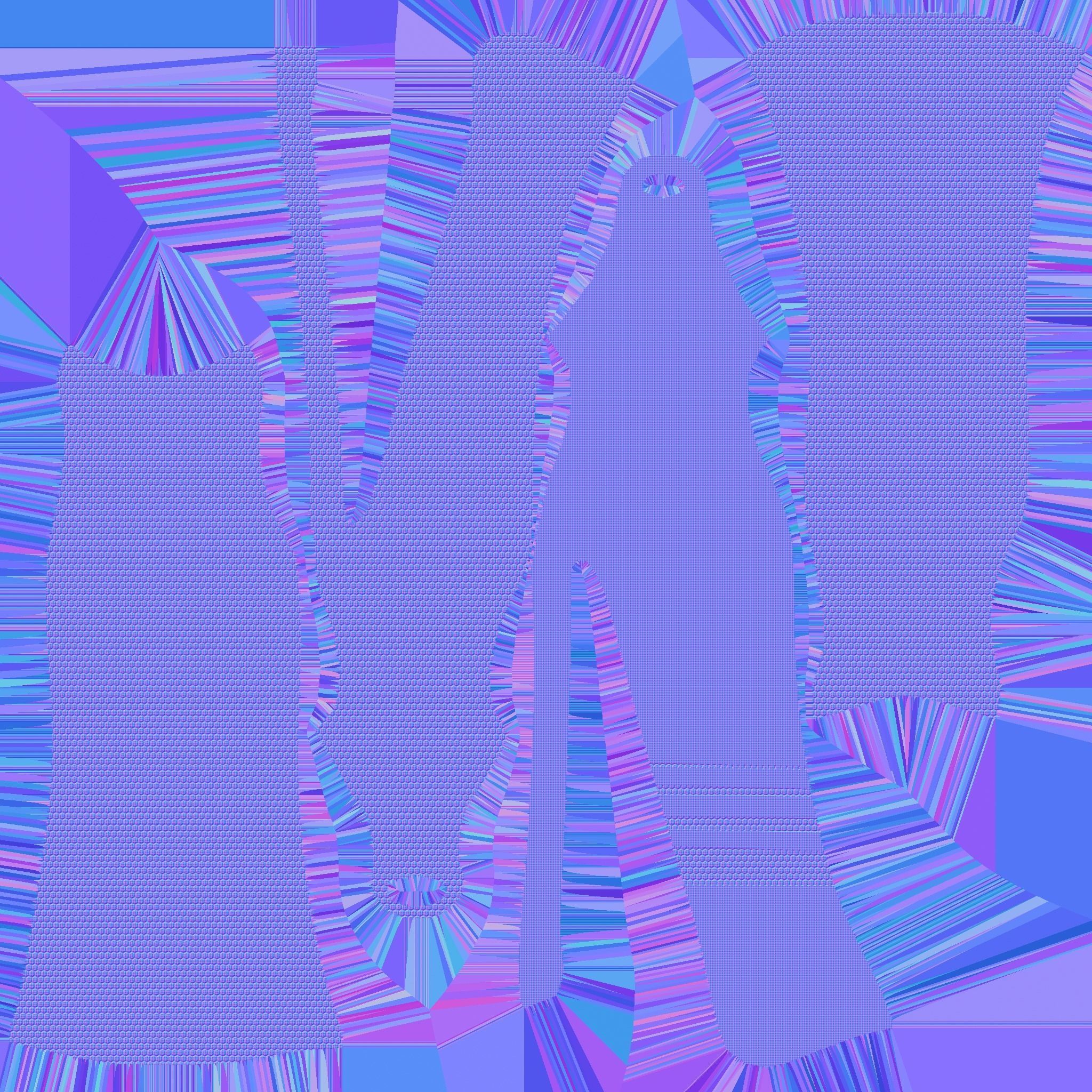 Dark Gray Female Dress - Woman Character Design Fashion Low-poly 3D model_15