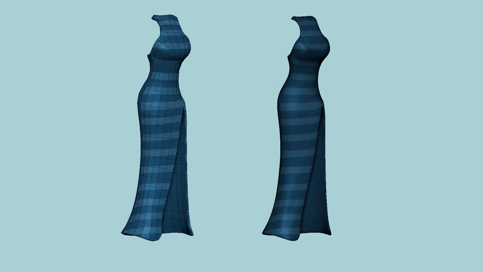 08 Female Long Dress - Woman Character Design Fashion 3D Model Collection_51