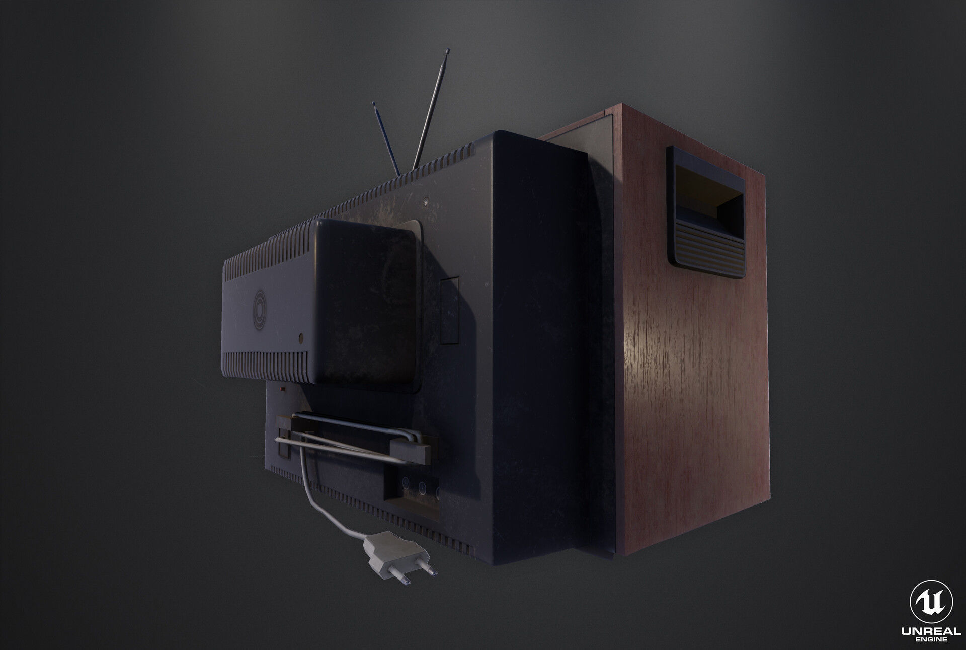 SONY Trinitron KV-1300E Low-Poly 3D Model Low-poly 3D model_7