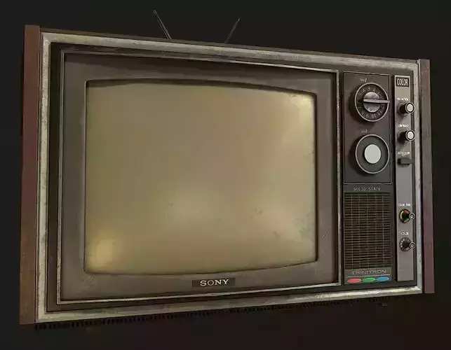 SONY Trinitron KV-1300E Low-Poly 3D Model