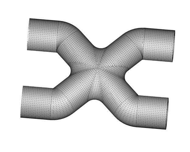 Creative Four Way Pipe Fitting 3D print model_4