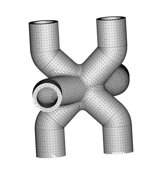 Creative Six Way Pipe Fitting 3D print model_4