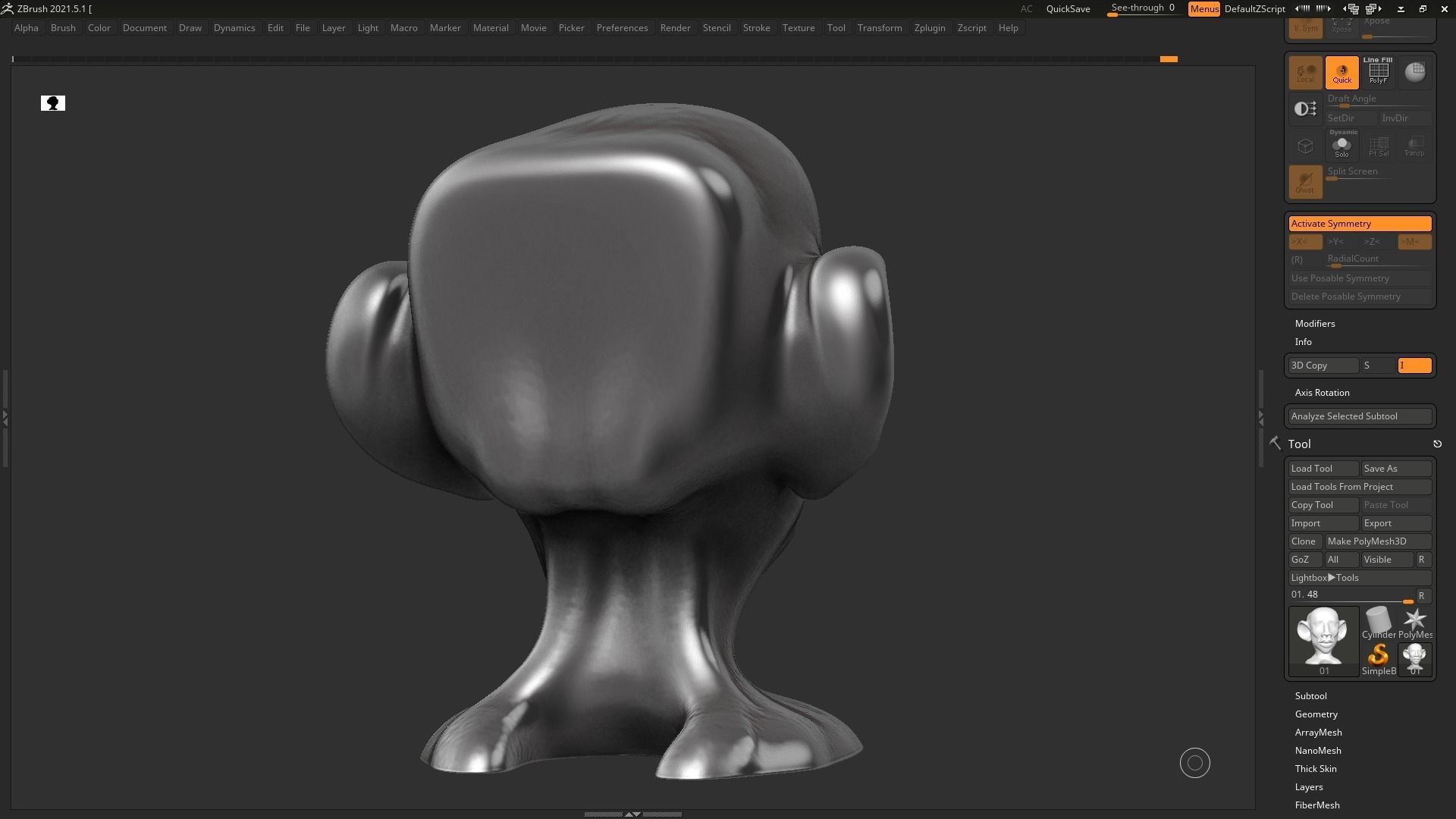 human head modern sculpture 3d print model 77 3D print model_14