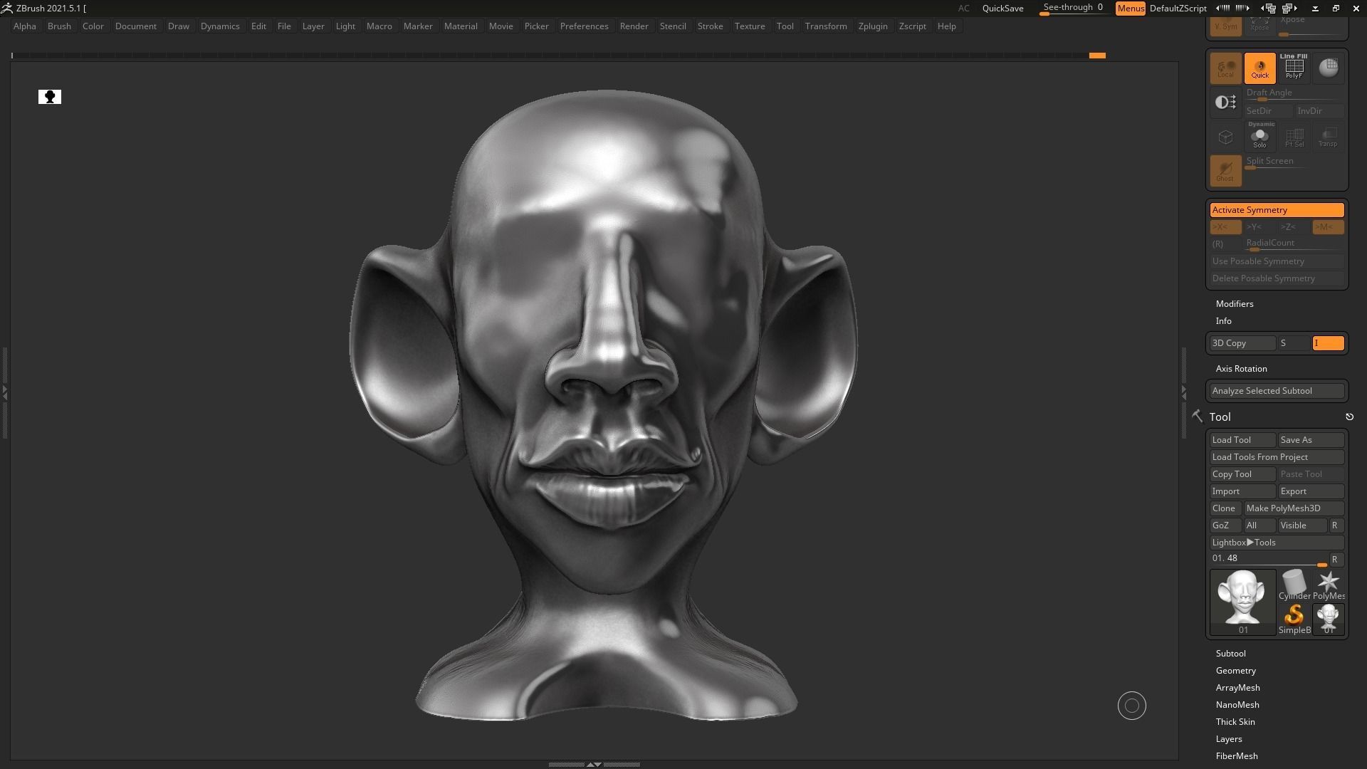 human head modern sculpture 3d print model 77 3D print model_10