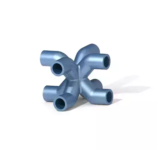 Creative Eight Way Pipe Fitting 3D print model