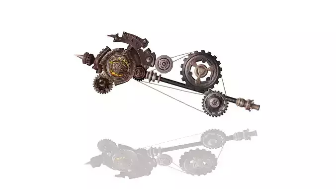 Steampunk Hammer 3D model