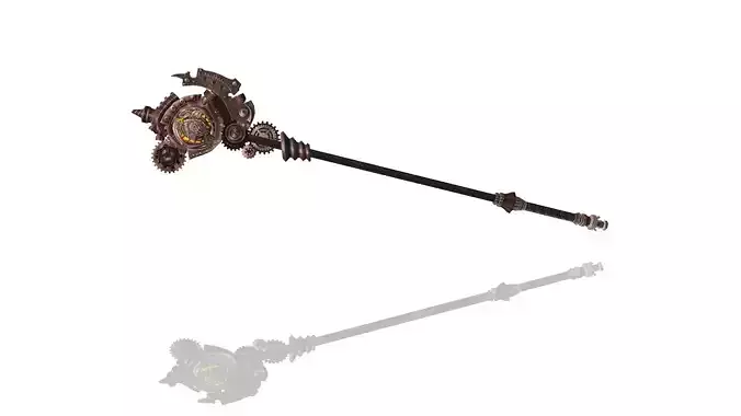 Steampunk Scepter 3D model
