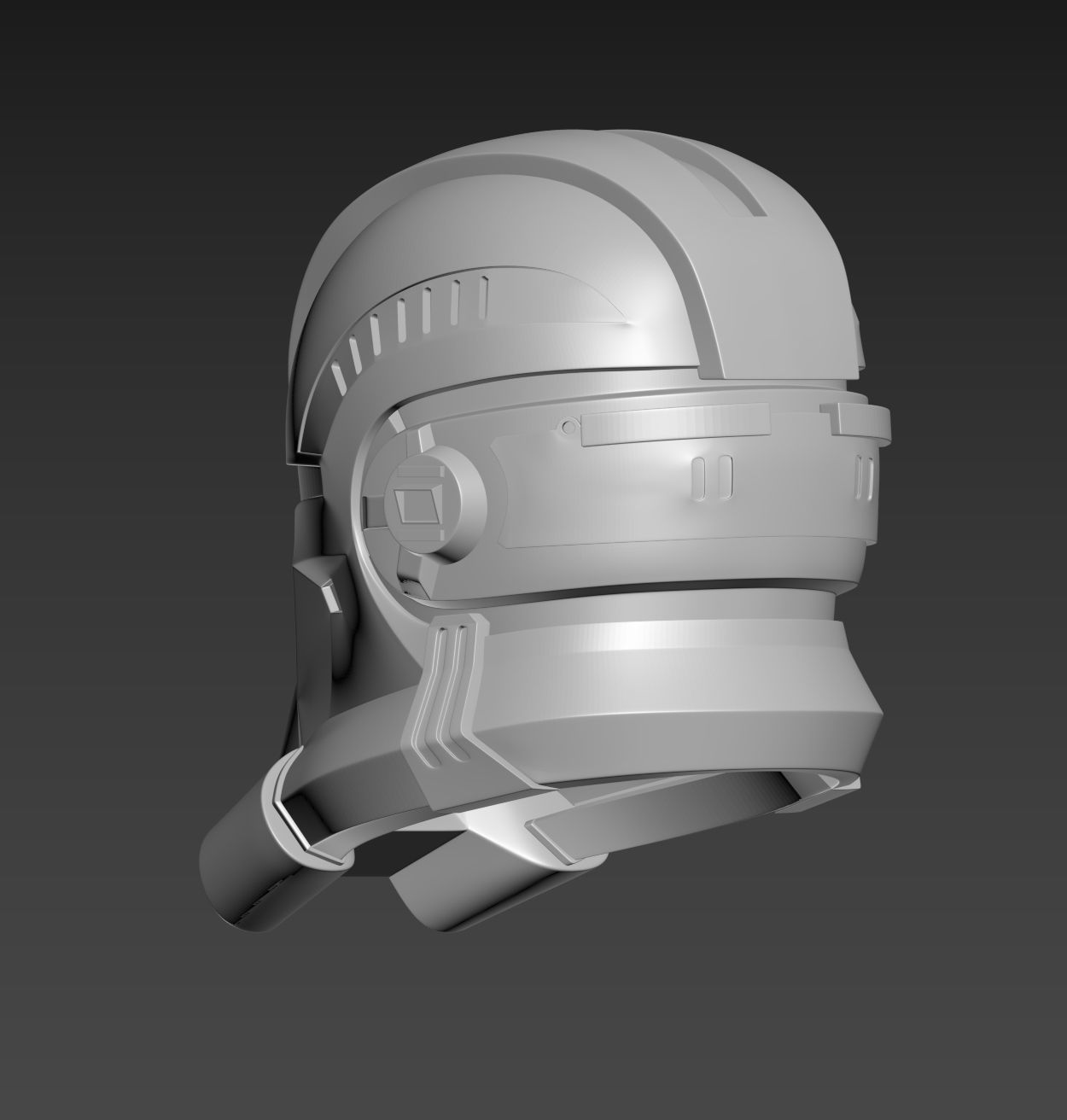 Star Wars The Bad Batch Echo Helmet Cosplay 3D print model_3