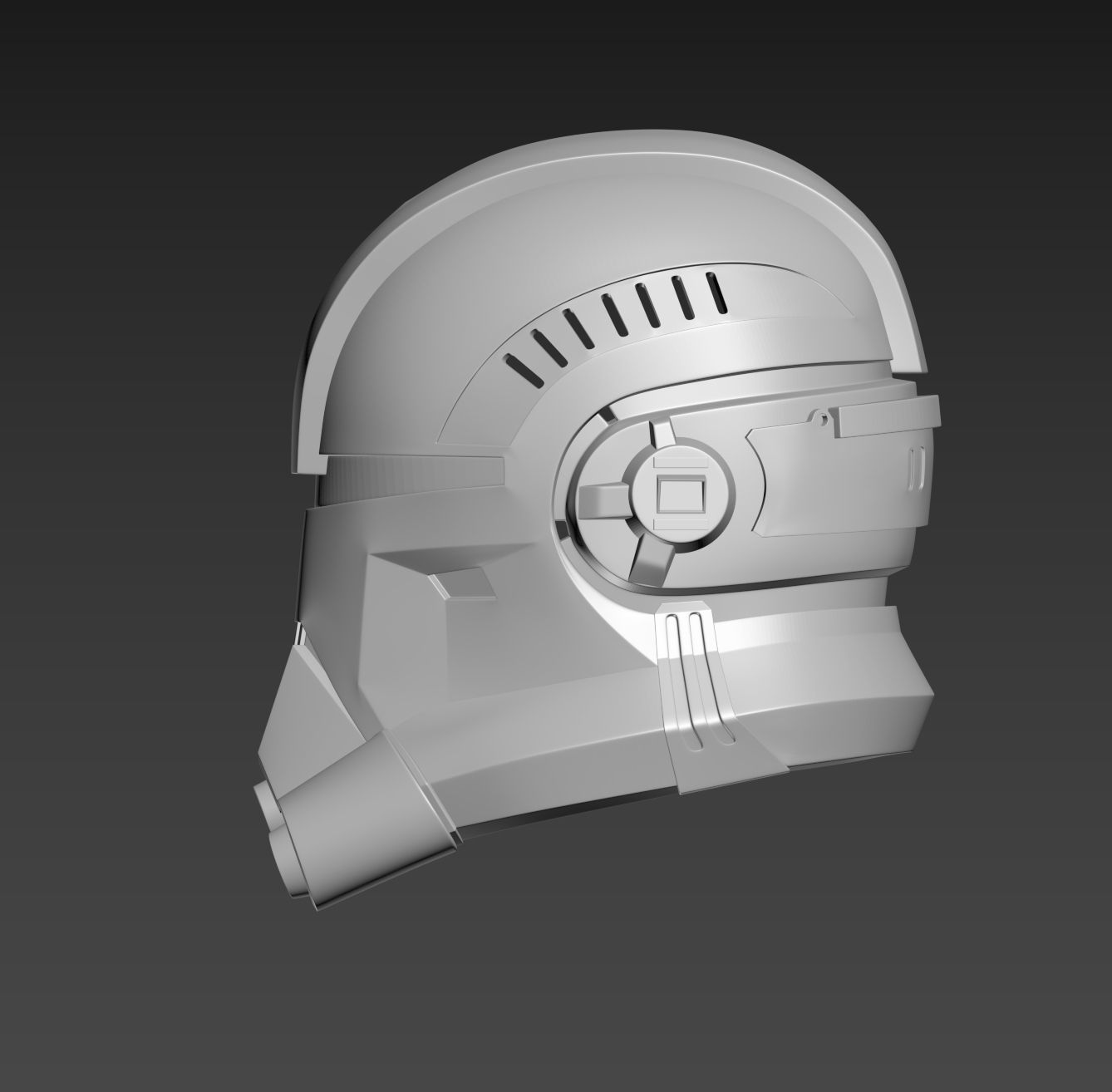 Star Wars The Bad Batch Echo Helmet Cosplay 3D print model_2
