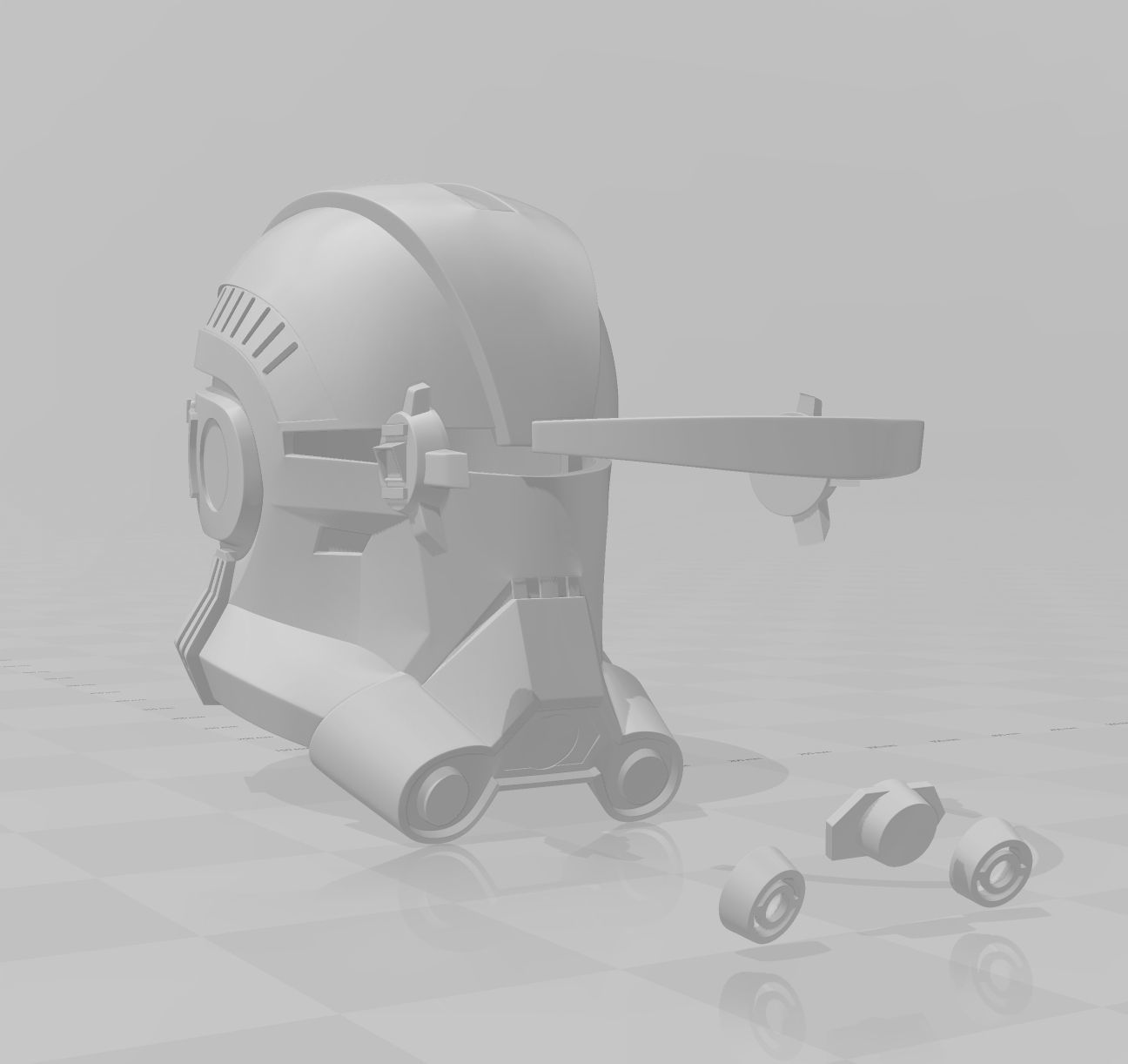 Star Wars The Bad Batch Echo Helmet Cosplay 3D print model_6