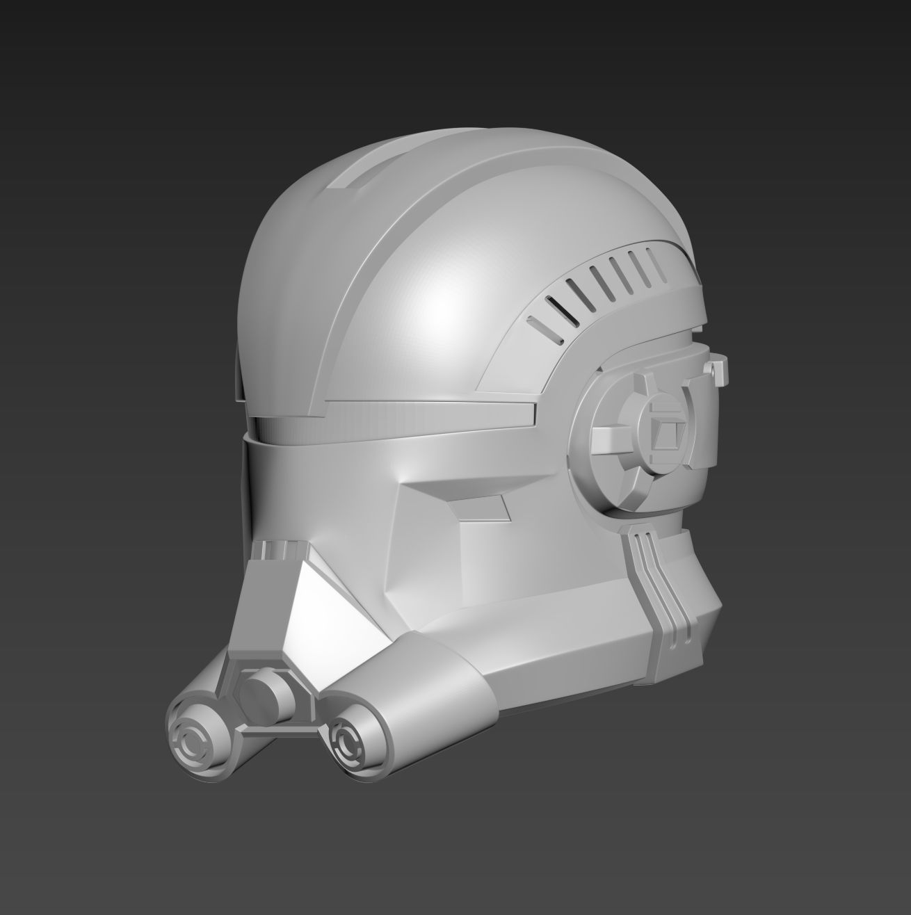 Star Wars The Bad Batch Echo Helmet Cosplay 3D print model_1